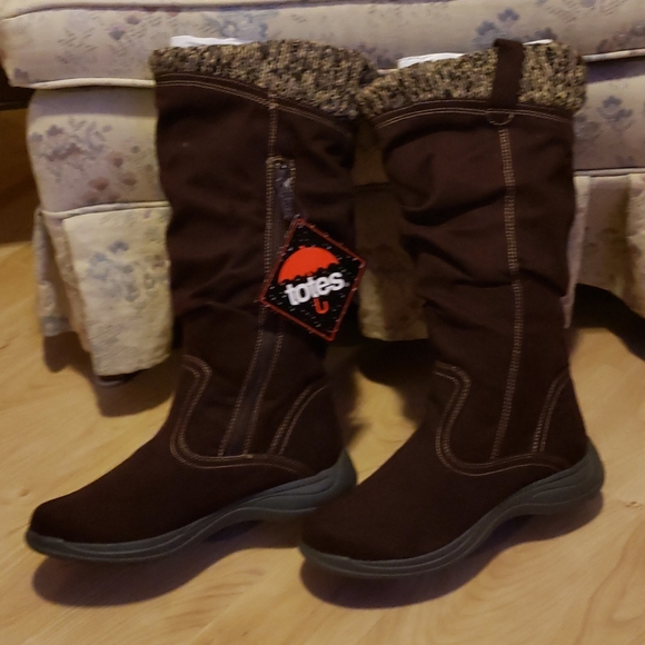 NWT brown Totes Boots. CUMFY AND CUTE! - Picture 5 of 10
